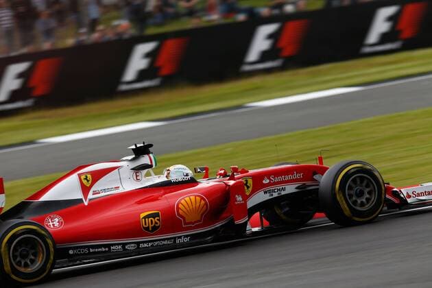 MotorSports: FIA Formula One World Championship WM Weltmeisterschaft 2016, Grand Prix of Great Britain, 5 Sebastian Vettel (GER, Scuderia Ferrari), xHOCHxZWEIx