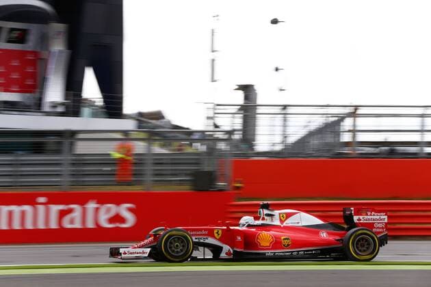 MotorSports: FIA Formula One World Championship WM Weltmeisterschaft 2016, Grand Prix of Great Britain, 5 Sebastian Vettel (GER, Scuderia Ferrari), xHOCHxZWEIx