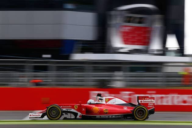 MotorSports: FIA Formula One World Championship WM Weltmeisterschaft 2016, Grand Prix of Great Britain, 5 Sebastian Vettel (GER, Scuderia Ferrari), xHOCHxZWEIx