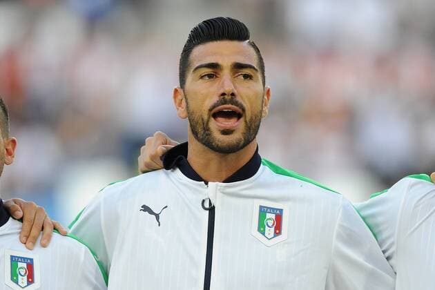 UEFA EURO EM Europameisterschaft Fussball 2016, Italy (ITA) - Germany (GER), graziano pelle xHOCHxZWEIx xItalyxPhotoxPressx 