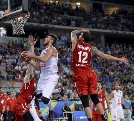 Italy: Italy v Mexico - Basketball Danilo Gallinari in action during the basketball FIBA Olympic qualifying tournament match beetwen Italy and Mexico. Italy wins 79-54 over Mexico.  NicolòxCampo