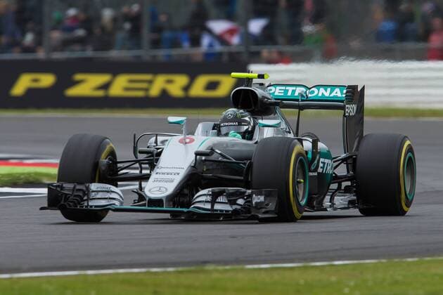 09.07.2016. Silverstone, Northants, England. Formula One British Grand Prix Qualifying on a damp circuit. Mercedes AMG Petronas Formula One Team driver Nico Rosberg. xTimxWilliamsx  ActionPlus11759862