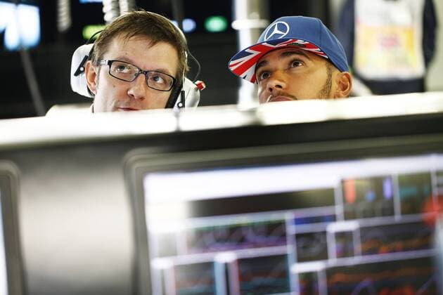 Motorsports: FIA Formula One World Championship WM Weltmeisterschaft 2016, Grand Prix of Great Britain, Peter Bonnington (GBR, Mercedes AMG Petronas Formula One Team), 44 Lewis Hamilton (GBR, Mercedes AMG Petronas Formula One Team), xHOCHxZWEIx