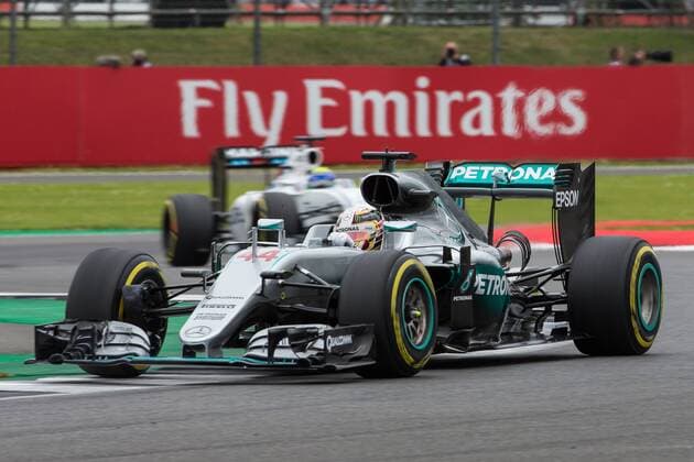 09.07.2016. Silverstone, Northants, England. Formula One British Grand Prix Qualifying. Mercedes AMG Petronas Formula One Team driver Lewis Hamilton takes pole position for race xTimxWilliamsx  ActionPlus11759971
