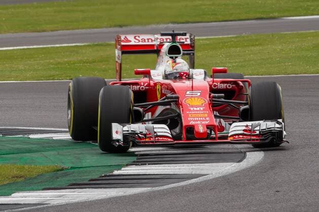 09.07.2016. Silverstone, Northants, England. Formula One British Grand Prix Qualifying. Scuderia Ferrari driver Sebastian Vettel. xTimxWilliamsx  ActionPlus11759975