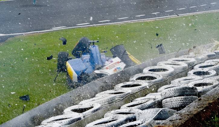Crash, Marcus Ericsson, Sauber, F1 Team, formula 1 GP, Great Britain in Silverstone 09.07.2016 Photo:mspb Jerry Andre Crash, Marcus Ericsson, formula 1 GP, Great Britain