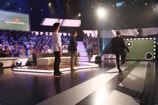 MARK FORSTER, SVEN VOSS, RALF RANGNICK DAS AKTUELLE SPORTSTUDIO ZDF MAINZ 