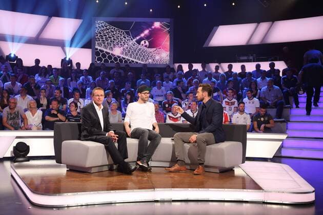 RALF RANGNICK, MARK FORSTER, SVEN VOSS DAS AKTUELLE SPORTSTUDIO ZDF MAINZ 