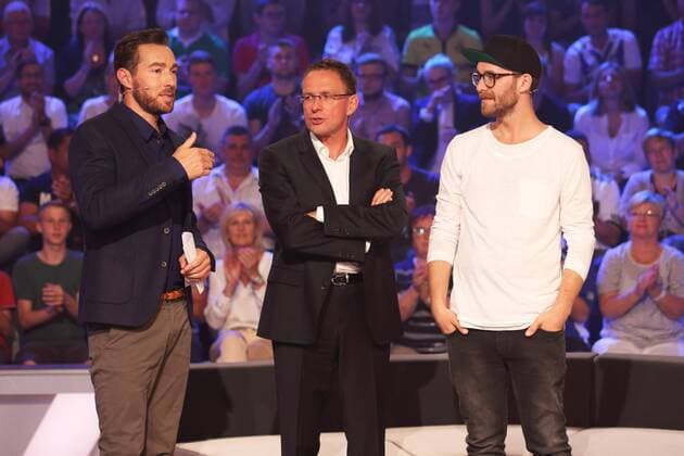 SVEN VOSS, RALF RANGNICK, MARK FORSTER DAS AKTUELLE SPORTSTUDIO ZDF MAINZ 