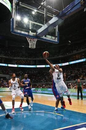 July 10, 2016 - Philippines - France and Canada battled at the Mall of Asia Arena in Pasay City for the FIBA Olympic Qualifying Tournament. France advances to the Olympics by winning the last slot of the qualifying tournament with 83 points versus CanadaÃ¢â‚¬â ¢s 74. World News - July 10, 2016 - ZUMAs166