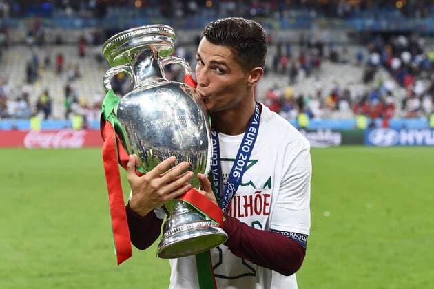 Paris, Saint-Denis - Fussball EM, Nationalteam Länderspiel, Euro 2016, Finale, Frankreich vs. Portugal: Cristiano Ronaldo 