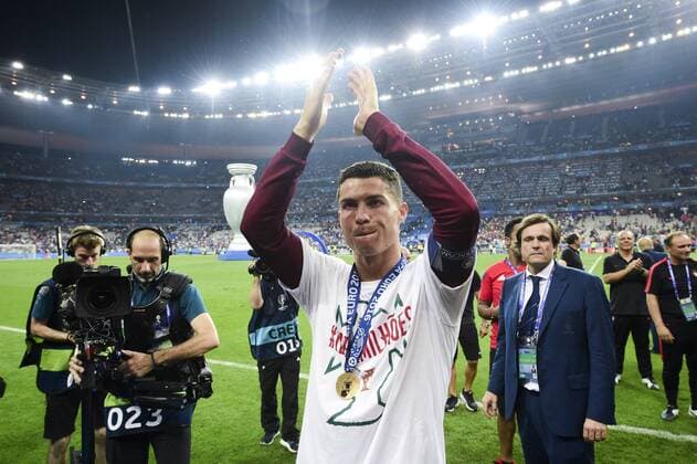 de Cristiano Ronaldo (Por) FOOTBALL : Portugal vs France - Finale - UEFA EURO EM Europameisterschaft Fussball Nationalteam 2016 - Saint Denis - 10 07 2016 JBAutissier Panoramic 