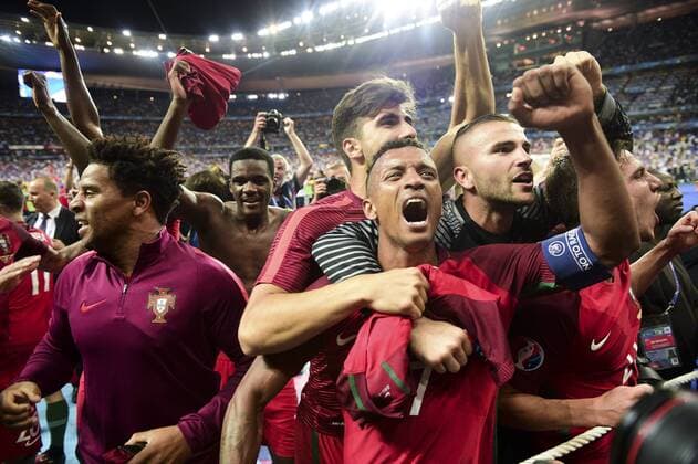 Nani (Por) FOOTBALL : Portugal vs France - Finale - UEFA EURO EM Europameisterschaft Fussball Nationalteam 2016 - Saint Denis - 10 07 2016 JBAutissier Panoramic 