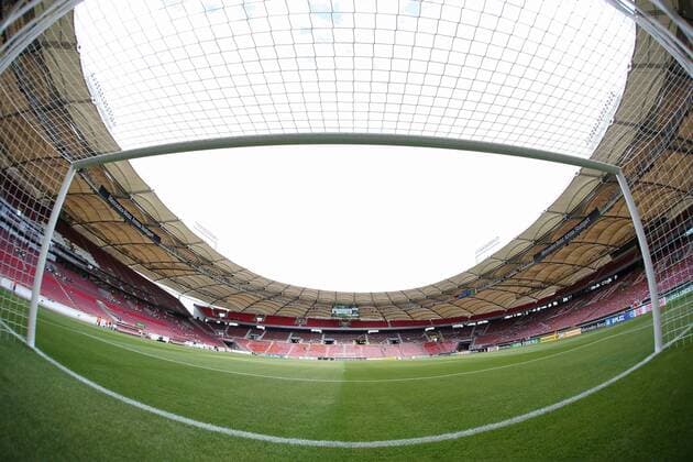 11.07.2016, xjfx, Fussball Europameisterschaft 2016 U19 (U 19), Deutschland - Italien, emspor v.l. Innenansicht Mercedes-Benz Arena, Nordtribüne Stuttgart