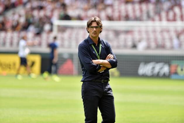 GER, UEFA U19 (U 19) EURO 2016, Vorrunde, Deutschland (GER) vs Italien (ITA) 11.07.2016, Mercedes Benz Arena, Stuttgart, GER, UEFA U19 (U 19) EURO 2016, First Round, Deutschland (GER) vs Italien (ITA), picture shows im Bild: Paolo Vanoli (Trainer, Italien Italy (ITA) Foto © nordphoto Fabisch nordphotox xFabisch