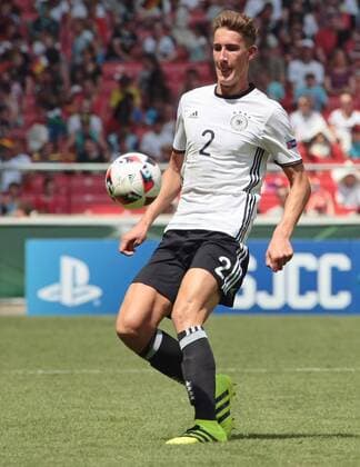 11.07.2016, Stuttgart, Fußball UEFA U19 (U 19)-EM ENDRUNDE - GRUPPENPHASE: Deutschland vs. Italien: Phil Neumann (GER)