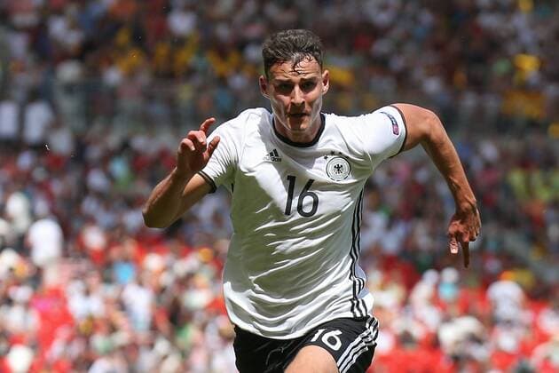 11.07.2016, xjfx, Fussball Europameisterschaft 2016 U19 (U 19), Deutschland - Italien, emspor v.l. Janni Serra (Deutschland), Aktion Stuttgart