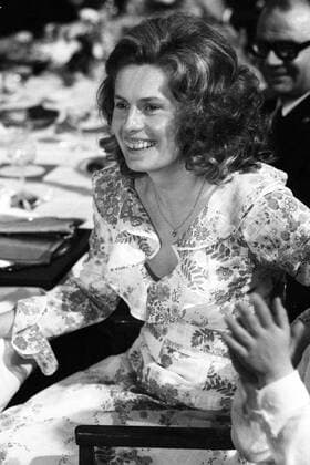 Uwe Seelers Abschiedsparty 1972 in Hamburg, Ilka Seeler, Ehefrau von Uwe