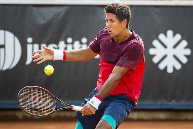 160712 Fernando Verdasco, Spanien under tennismatchen under dag 3 Swedish Open 12 juli 2016 i Bastad.  Copyright: MathildaxAhlberg BB160712MA012