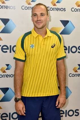 Copa Davis Brasil X Equador Bruno Soares of the Brazilian team during a press conference PK Pressekonferenz before the matches between BRAZIL ECUADOR X-evaluated by the American Zonal I Davis Cup at the Arena Minas Tennis Club in Belo Horizonte on the afternoon of Tuesday. x1159862x  Mour?oxPanda