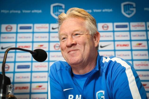 Genk s head coach Peter Maes pictured during a press conference PK Pressekonferenz of Belgian first league soccer team RC Genk, Wednesday 13 July 2016, in Genk. Tomorrow Genk is playing the first leg of the second qualification round in the Europa League competition against Montenegro s Buducnost Podgorica. VIRGINIExLEFOUR  x04890608x