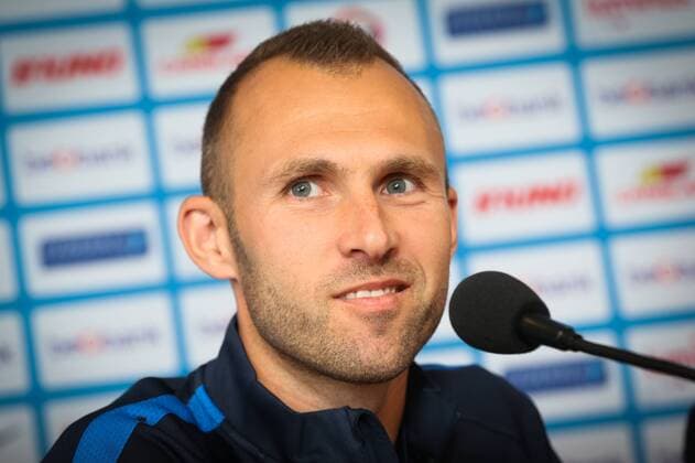 Genk s Thomas Buffel pictured during a press conference PK Pressekonferenz of Belgian first league soccer team RC Genk, Wednesday 13 July 2016, in Genk. Tomorrow Genk is playing the first leg of the second qualification round in the Europa League competition against Montenegro s Buducnost Podgorica. VIRGINIExLEFOUR  x04890626x
