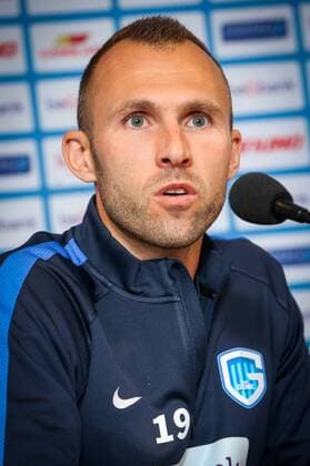 Genk s Thomas Buffel pictured during a press conference PK Pressekonferenz of Belgian first league soccer team RC Genk, Wednesday 13 July 2016, in Genk. Tomorrow Genk is playing the first leg of the second qualification round in the Europa League competition against Montenegro s Buducnost Podgorica. VIRGINIExLEFOUR  x04890625x