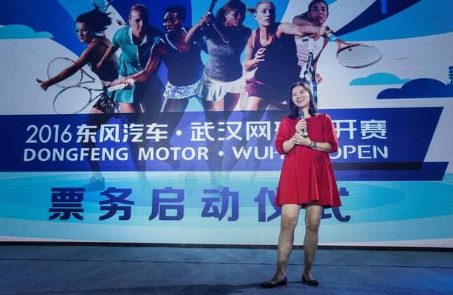 WUHAN, CHINA - JULY 13: Retired tennis player Li Na attends the ticket release ceremony of the 2016 Dongfeng Motor Wuhan Open on July 13, 2016 in Wuhan, Hubei Province of China.  CFP488205879 