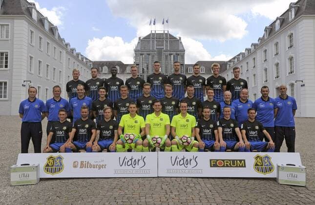 Bilder des Tages - SPORT Kader 1. FC Saarbrücken auf dem Schlossplatz in Saarbrücken