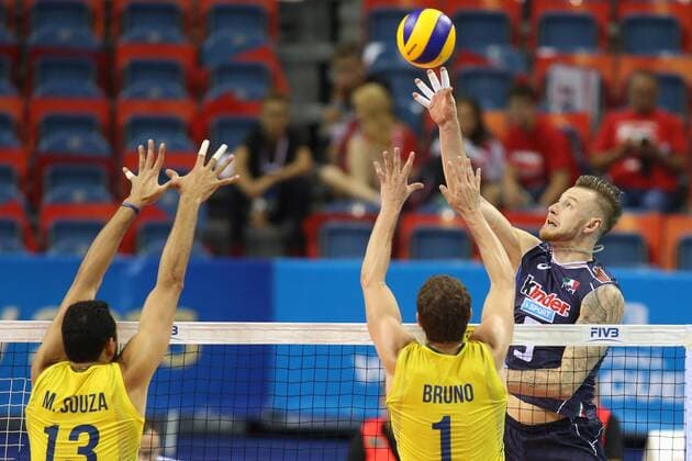 FIVB WORLD LEAGUE FINALS KRAKOW 2016 BRAZIL - ITALY ATAKUJE (R) IVAN ZAYTSEV  20160713CSJP3008