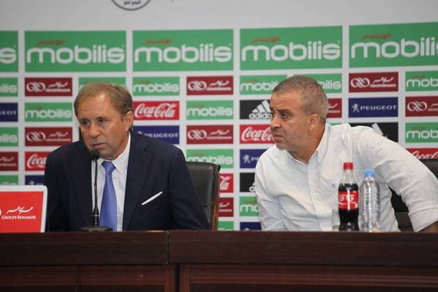 Fußball, Milovan Rajevac ist neuer Trainer der algerischen Nationalmannschaft Algeria Milovan Rajevac s new national coach in Algiers conference 