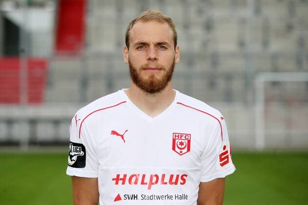 Hallescher FC Fußball Saison 2016-17 Halle Saale, 14.07.2016, Fußball, 3.Liga, GER, Porträttermin 2016 2017. , Hallescher FC , Im Bild: Timo Furuholm ,