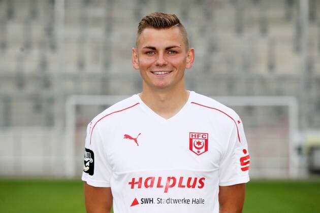 Hallescher FC Fußball Saison 2016-17 Halle Saale, 14.07.2016, Fußball, 3.Liga, GER, Porträttermin 2016 2017. , Hallescher FC , Im Bild: AndrŽ Wallenborn ,