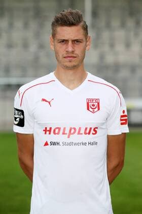 Hallescher FC Fußball Saison 2016-17 Halle Saale, 14.07.2016, Fußball, 3.Liga, GER, Porträttermin 2016 2017. , Hallescher FC , Im Bild: Max Barnofsky ,