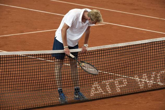 Tennis am Rothenbaum in Hamburg Entäuscht nach der Niederlage Louis Wessels GER Â