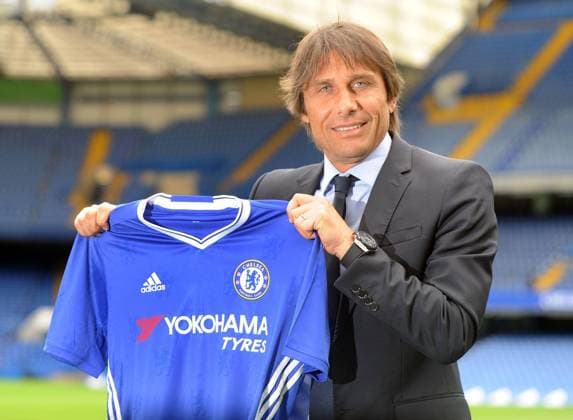 Football - 2016 2017 season - New Chelsea manager Antonio Conte first press conference PK Pressekonferenz Antonio Conte at Stamford Bridge. COLORSPORT ANDREW COWIE 