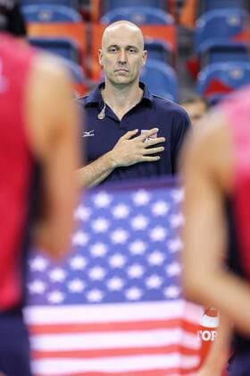 Bilder des Tages - SPORT 14.07.2016 KRAKOW - Nationalteam - FIVB VOLLEYBALL WORLD LEAGUE FINAL SIX 2016 MECZ USA - WLOCHY ( USA - Italy ) N Z JOHN SPERAW - I TRENER ( HEAD COACH ) -  20160714FNMG018