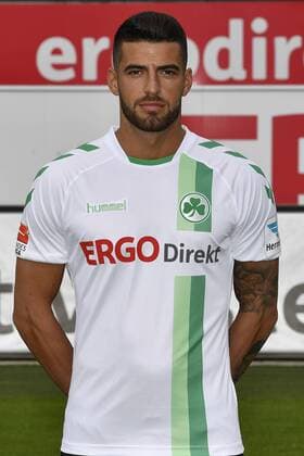 14.07.2016 - SpVgg Greuther Fürth Fuerth - 2. Fußball Bundesliga BL - Saison 2016 2017 - Fototermin Porträttermin - - Jurgen Gjasula (8, SpVgg Greuther Fürth ) - Einzelbild Einzelfoto Portrait Porträt Kopfbild