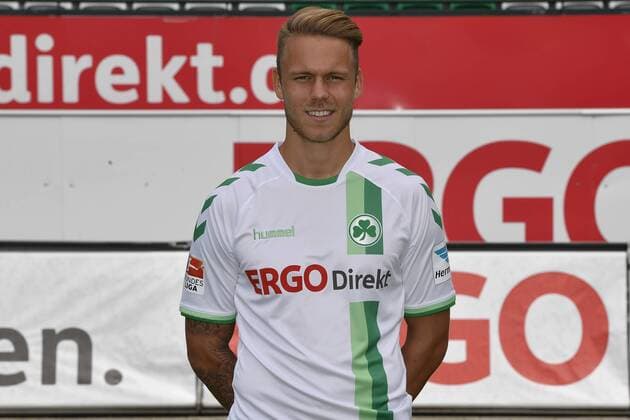 14.07.2016 - SpVgg Greuther Fürth Fuerth - 2. Fußball Bundesliga BL - Saison 2016 2017 - Fototermin Porträttermin - - Marcel Franke (28, SpVgg Greuther Fürth ) - Einzelbild Einzelfoto Portrait Porträt Kopfbild