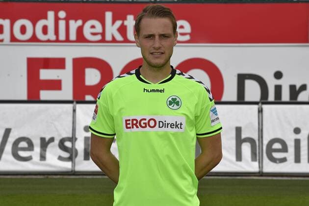 14.07.2016 - SpVgg Greuther Fürth Fuerth - 2. Fußball Bundesliga BL - Saison 2016 2017 - Fototermin Porträttermin - - Marius Funk (34, SpVgg Greuther Fürth ) - Einzelbild Einzelfoto Portrait Porträt Kopfbild