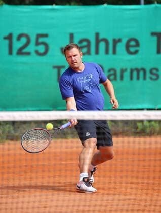 16.07.2016 xcex Deutschland, Darmstadt, Tennis-Trophy bei TEC Darmstadt zugunsten des Projekts DU MUSST KÄMPFEN - Spenden für an Krebs erkrankte Kinder und Jugendliche der ehemalige deutsche Tennisprofi Alexander Waske
