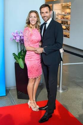 GER, Bayerische Sportpreis 2016 16.07.2016, BMW Welt, Muenchen, GER, Bayerische Sportpreis 2016, im Bild Sven Hannawald mit Freundin Melissa Thiem nordphotoxStraubmeier