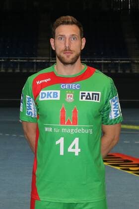 Jacob Bagersted (SC Magdeburg) - Handball Bundesliga Saison 2016-2017 offizeller Fototermin SC Magdeburg in der GETEC Arena in Magdeburg - Einzelbild,Portrait,Deutschland, Handball, Mann, Maenner,15.07.2016