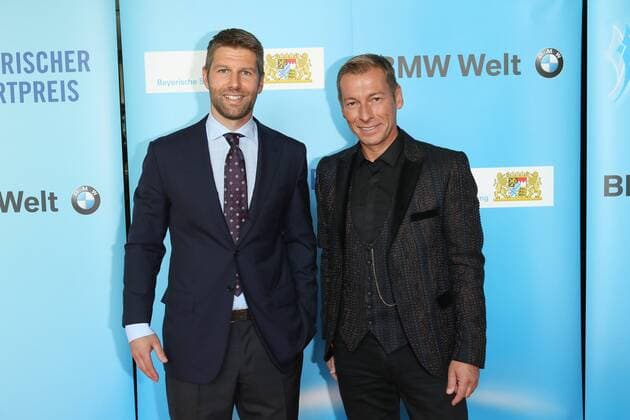 Thomas Hitzlsperger, Markus Othmer, Bayerischer Sportpreis 2016 in der BMW Welt in Muenchen am 16.07.2016