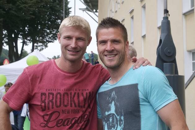 Wuppertaler SV Legenden - Bundesligaallstars, 16.07.2016 -- Andre Wiwerink ( links) und Tobias Damm (beide EX Wuppertaler )