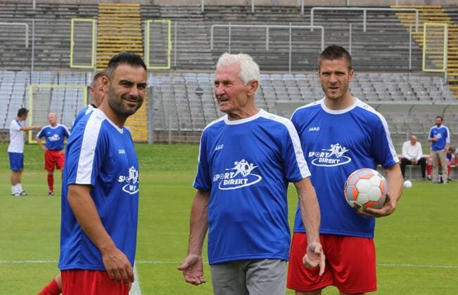 Wuppertaler SV Legenden - Bundesligaallstars, 16.07.2016 -- Mahir Saglik, Günter Pröpper und Tobias Damm ( alle EX Wuppertaler)