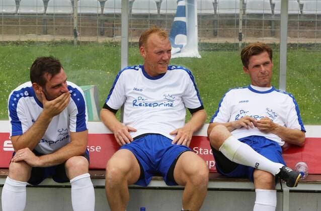 Wuppertaler SV Legenden - Bundesligaallstars, 16.07.2016 -- Thomas Stehle, Marcus Feinbier und Dariusz Wosz
