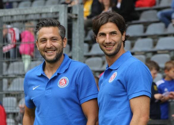 Wuppertaler SV Legenden - Bundesligaallstars, 16.07.2016 -- Gaetano Manno ( links) und Silvio Pagano ( beide Wuppertaler SV )