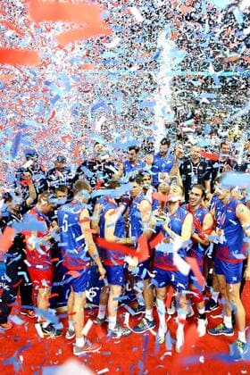 Volleyball, Serbien gewinnt World League Finale 2016.07.17 KRAKOW - TAURON ARENA serbia zwyciesca turnieju FINAL SIX 2016 LIGA SWIATOWA SIATKOWKA NZ SERBIA ZWYCIESCA TURNIEJU FINAL SIX 2016 FETA  LWI160717_096