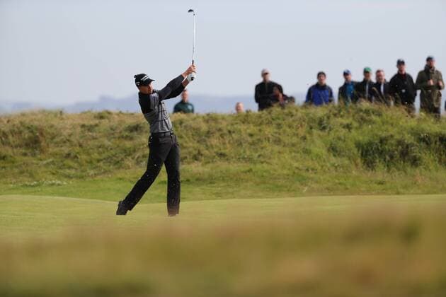 Henrik Stenson (SWE), JULY 17, 2016 - Golf : Henrik Stenson of Sweden on the 15th hole during the final round of the 145th British Open Championship at the Old Course, Royal Troon Golf Club in South Ayrshire, Scotland.  (waha018802)
